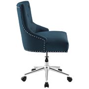 Tufted button swivel upholstered fabric office chair in azure by Modway additional picture 6