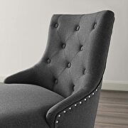 Tufted button swivel upholstered fabric office chair in gray by Modway additional picture 2