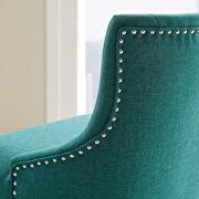 Tufted button swivel upholstered fabric office chair in teal by Modway additional picture 2
