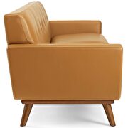 Top-grain leather living room lounge sofa in tan by Modway additional picture 3