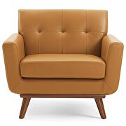 Top-grain leather living room lounge accent armchair in tan by Modway additional picture 7