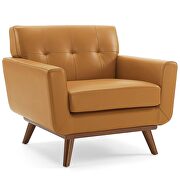 Top-grain leather living room lounge accent armchair in tan by Modway additional picture 9