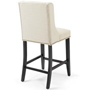 Upholstered fabric counter stool in beige by Modway additional picture 3