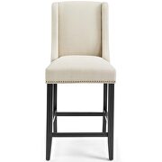 Upholstered fabric counter stool in beige by Modway additional picture 5