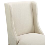 Upholstered fabric counter stool in beige by Modway additional picture 6