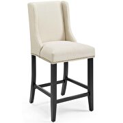 Upholstered fabric counter stool in beige by Modway additional picture 7