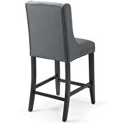 Upholstered fabric counter stool in gray by Modway additional picture 3