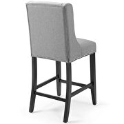 Upholstered fabric counter stool in light gray by Modway additional picture 3