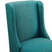 Upholstered fabric counter stool in teal by Modway additional picture 6