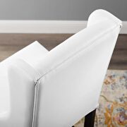 Faux leather counter stool in white by Modway additional picture 2