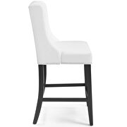 Faux leather counter stool in white by Modway additional picture 4