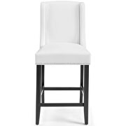 Faux leather counter stool in white by Modway additional picture 5