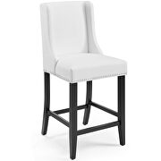 Faux leather counter stool in white by Modway additional picture 7