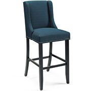 Upholstered fabric bar stool in azure by Modway additional picture 4