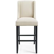 Upholstered fabric bar stool in beige by Modway additional picture 7