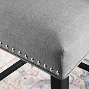 Upholstered fabric bar stool in light gray by Modway additional picture 2