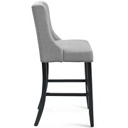Upholstered fabric bar stool in light gray by Modway additional picture 5