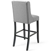 Upholstered fabric bar stool in light gray by Modway additional picture 6