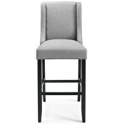 Upholstered fabric bar stool in light gray by Modway additional picture 7