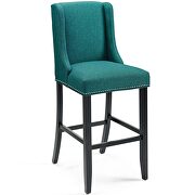 Upholstered fabric bar stool in teal by Modway additional picture 4