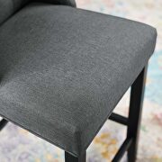 Tufted button upholstered fabric counter stool in gray by Modway additional picture 5