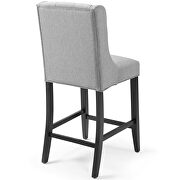 Tufted button upholstered fabric counter stool in light gray by Modway additional picture 2