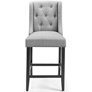 Tufted button upholstered fabric counter stool in light gray by Modway additional picture 4