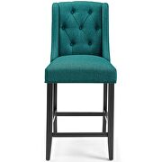 Tufted button upholstered fabric counter stool in teal by Modway additional picture 6