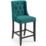 Tufted button upholstered fabric counter stool in teal by Modway additional picture 7