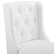 Tufted button faux leather bar stool in white by Modway additional picture 3