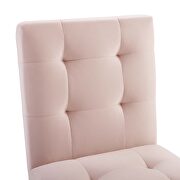 Gold stainless steel performance velvet dining chair in gold pink by Modway additional picture 3