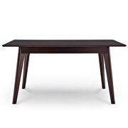 Rectangle dining table in cappuccino by Modway additional picture 5