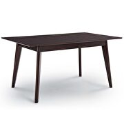 Rectangle dining table in cappuccino by Modway additional picture 4