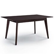 Rectangle dining table in cappuccino by Modway additional picture 4