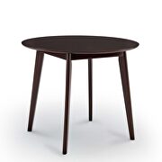 Round dining table in cappuccino by Modway additional picture 4