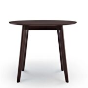 Round dining table in cappuccino by Modway additional picture 5