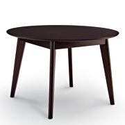 Round dining table in cappuccino by Modway additional picture 4
