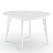 Round dining table in white by Modway additional picture 4