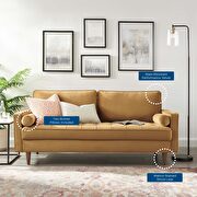 Performance velvet sofa in cognac by Modway additional picture 10