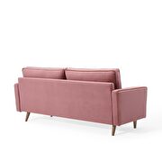Performance velvet sofa in dusty rose additional photo 5 of 9