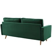 Performance velvet sofa in green additional photo 4 of 8