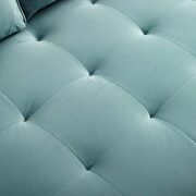 Performance velvet sofa in mint by Modway additional picture 8