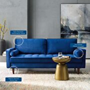 Performance velvet sofa in navy by Modway additional picture 9