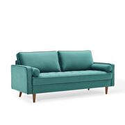 Performance velvet sofa in teal by Modway additional picture 2