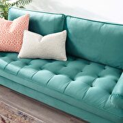Performance velvet sofa in teal by Modway additional picture 9