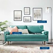 Performance velvet sofa in teal by Modway additional picture 10