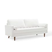 Performance velvet sofa in white additional photo 2 of 9