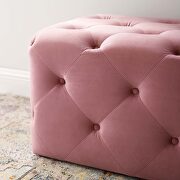 Tufted button entryway performance velvet bench in dusty rose by Modway additional picture 9