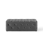 Tufted button entryway performance velvet bench in gray by Modway additional picture 5