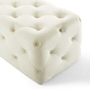 Tufted button entryway performance velvet bench in ivory by Modway additional picture 3
